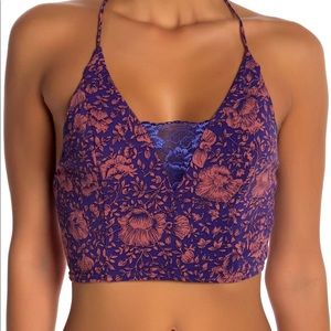 Free People Royal Combo Printed Brami Small NWT